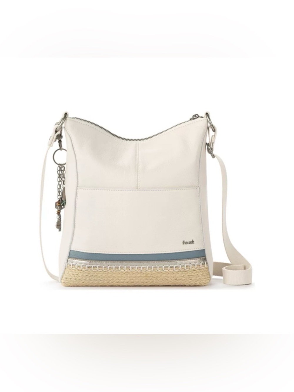 The Sak Lucia Crossbody Leather Bag in Coastal Block Espadrille